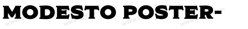 Modesto Poster字体转换